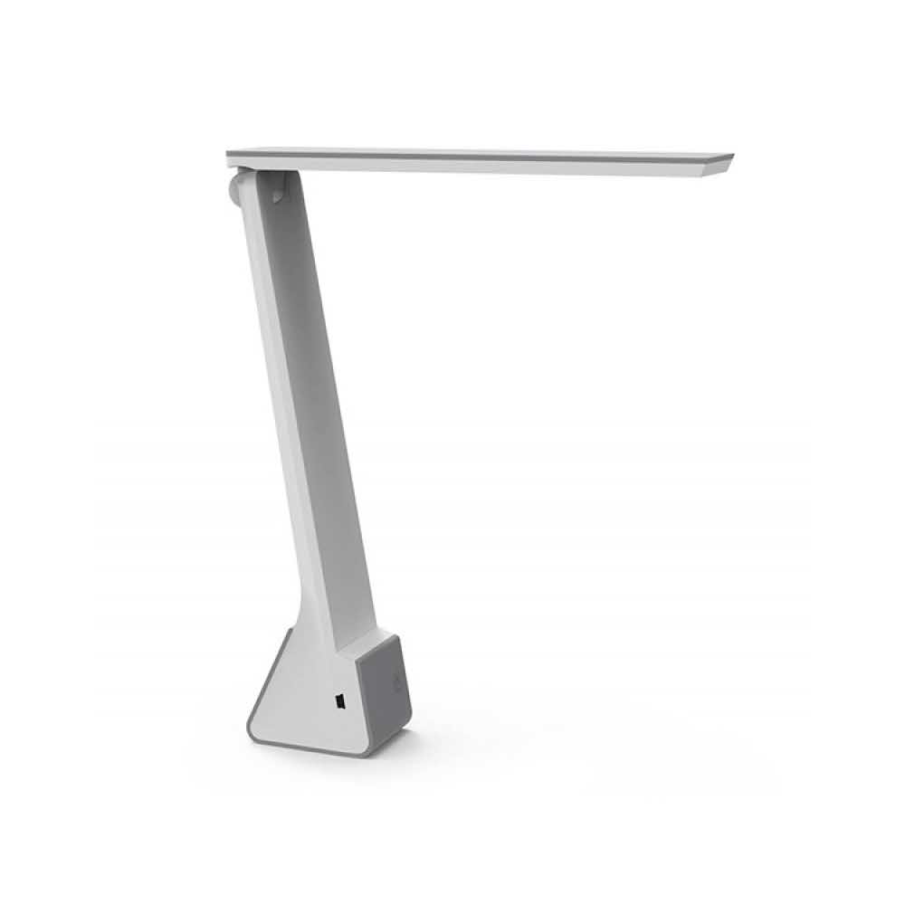 urządzenia elektryczne 4 alibiuro.pl Lampka LED na biurko MAULseven 4W składana szara 70