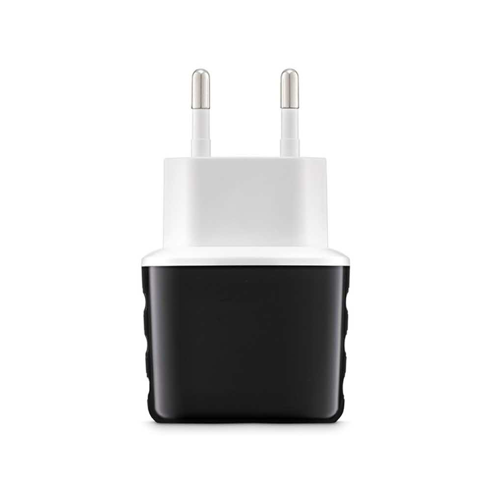 urządzenia elektryczne 4 alibiuro.pl Uniwersalna ładowarka sieciowa EXC Cute 2xUSB 2 4A czarna 69