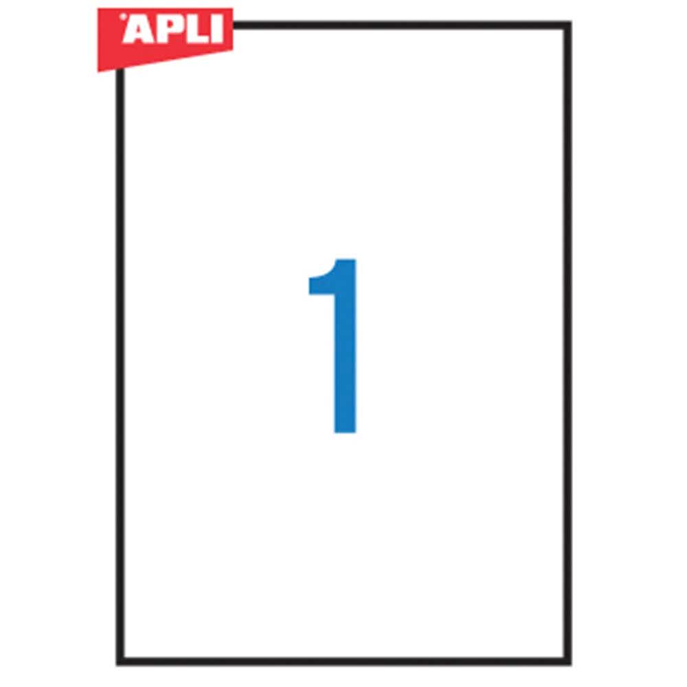 zakładka indeksująca 4 alibiuro.pl Etykiety uniwersalne APLI 210x297mm prostokątne białe 100 ark. 88