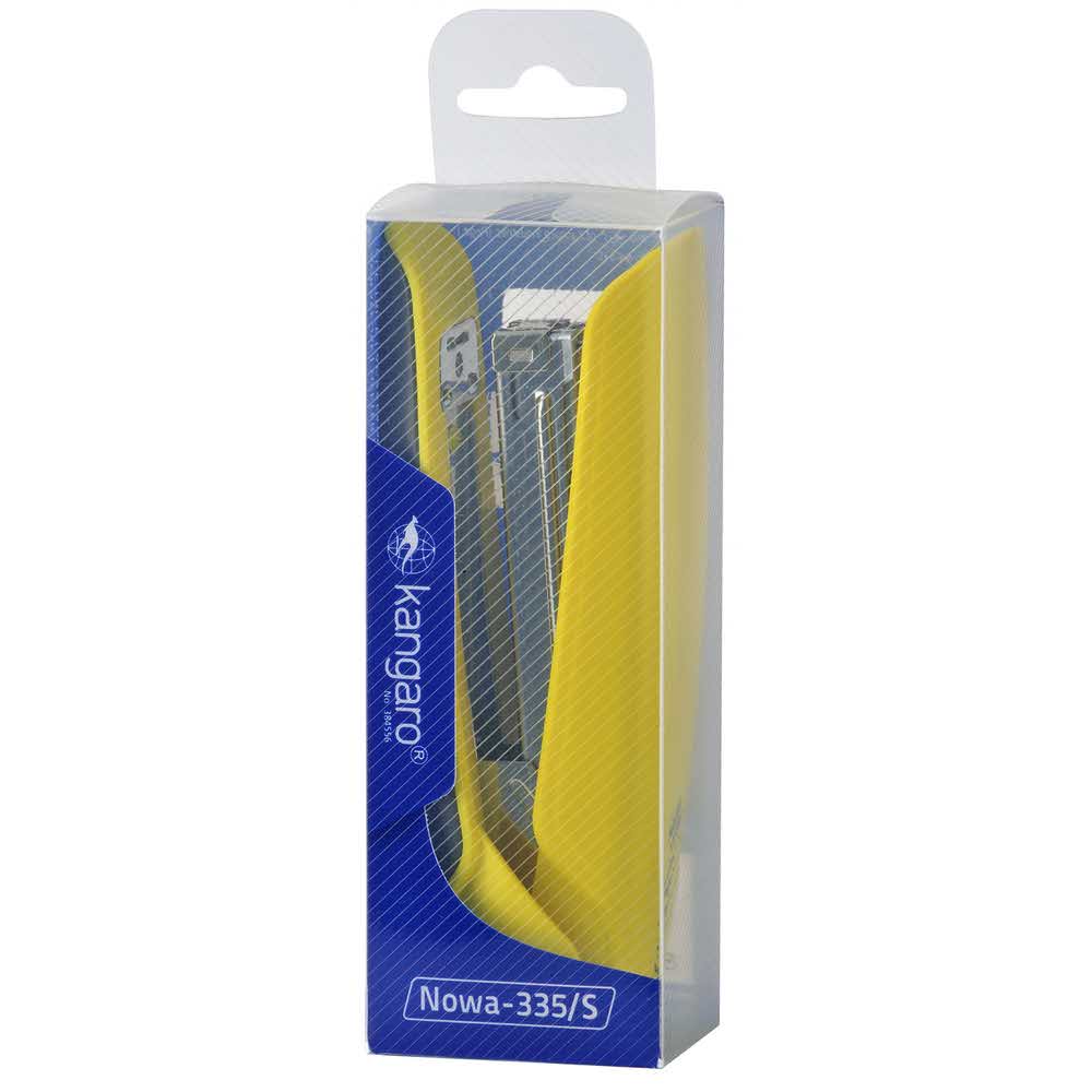 zszywacz biurowy 4 alibiuro.pl Zszywacz KANGARO Nowa 335 S zszywa do 30 kartek plastikowy w pudełku PP żółty 88