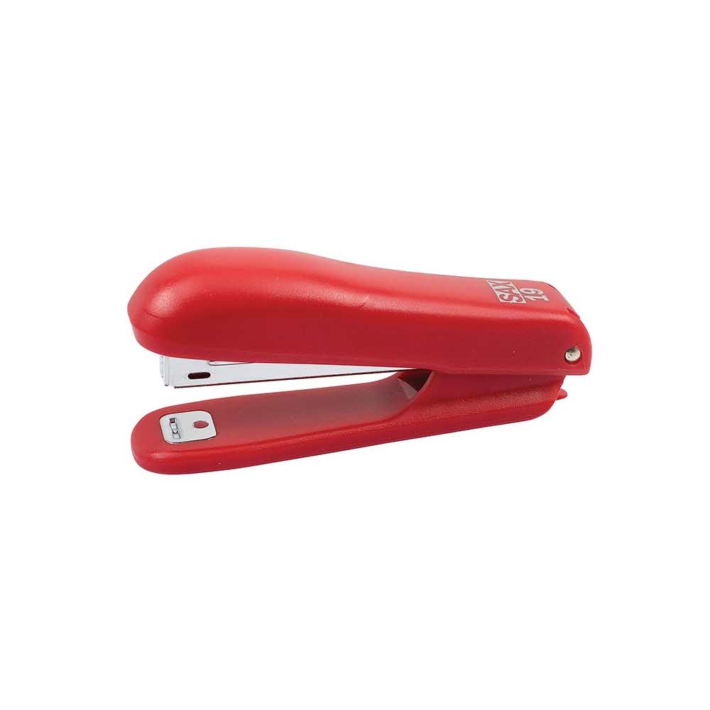 zszywacz biurowy 4 alibiuro.pl Zszywacz SAX19 zszywa do 10 kartek zintegrowany rozszywacz czerwony zszywki GRATIS 22