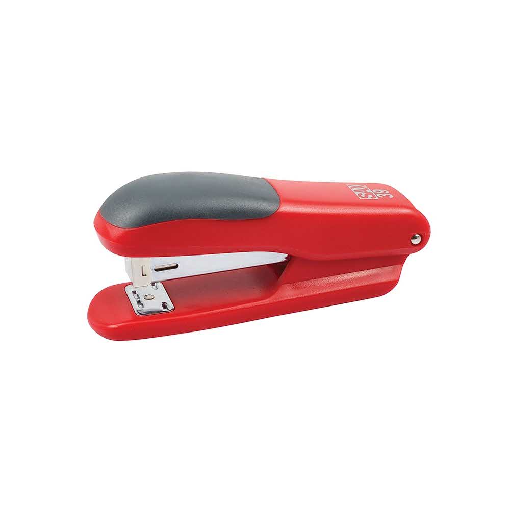 zszywacz biurowy 4 alibiuro.pl Zszywacz SAX39 zszywa do 25 kartek czerwony zszywki GRATIS 48