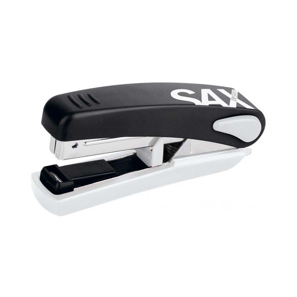 zszywacz biurowy 4 alibiuro.pl Zszywacz SAXDesign 519 zszywa do 20 kartek na płasko zintegrowany rozszywacz czarny 61