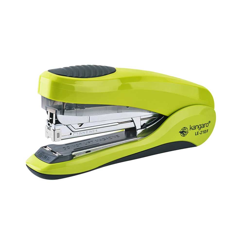 zszywacze biurowe 4 alibiuro.pl Zszywacz KANGARO LE 210F zszywa do 40 kartek zielony 82