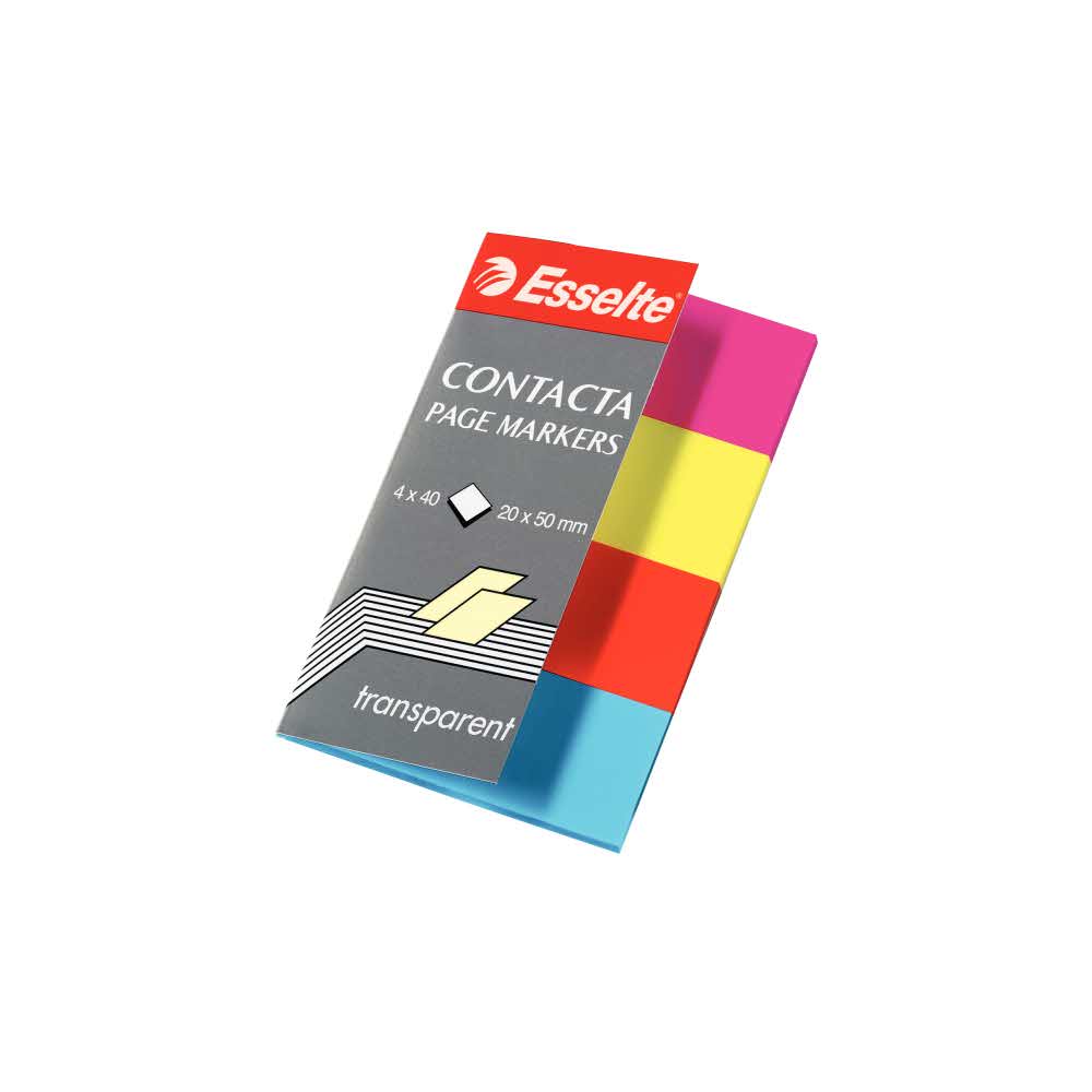 akcesoria biurowe 5 alibiuro.pl Indeksy samoprzylepne przezroczyste Contacta mix 95