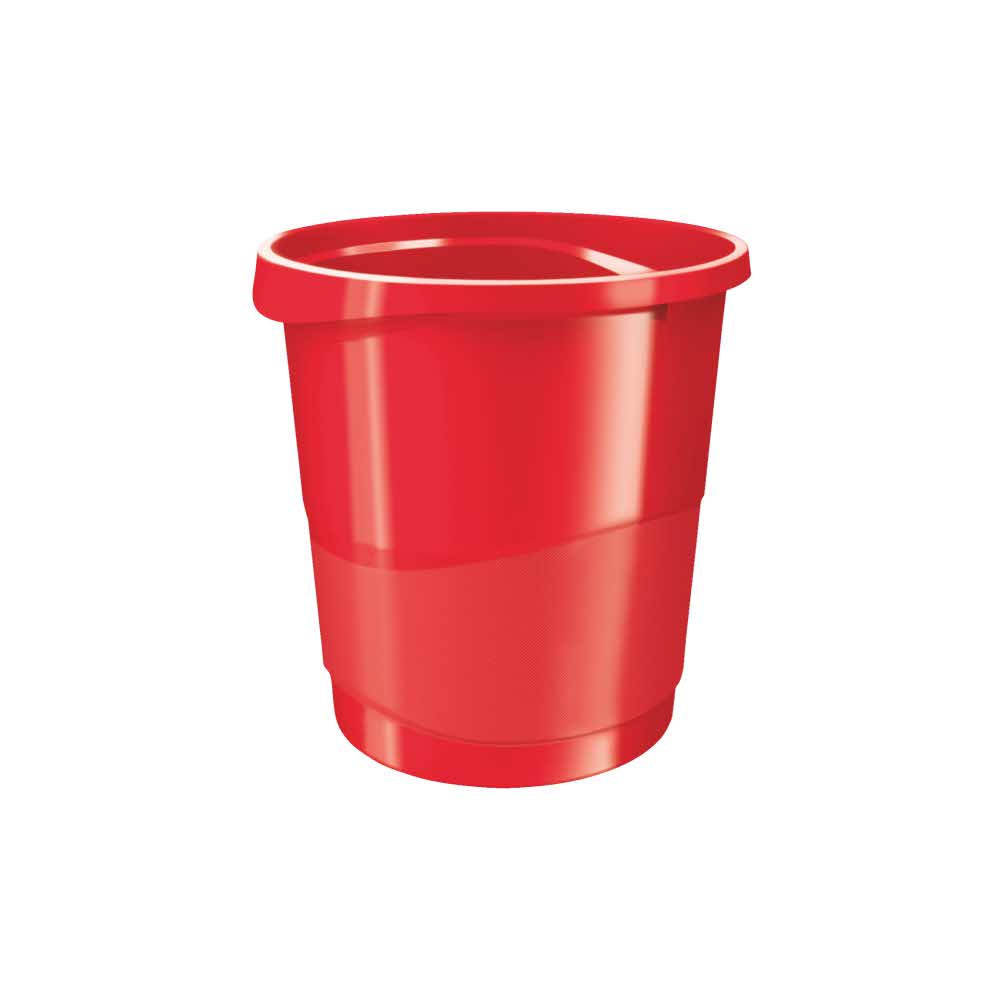 akcesoria biurowe 5 alibiuro.pl Kosz na śmieci Esselte VIVIDA vivida czerwony 5