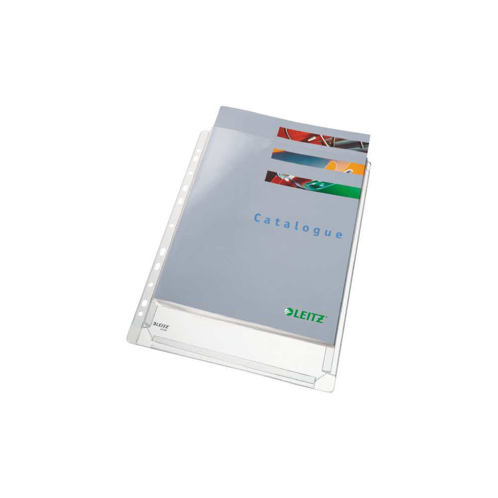 akcesoria biurowe 5 alibiuro.pl Koszulki poszerzane Leitz Premium przezroczysty 43