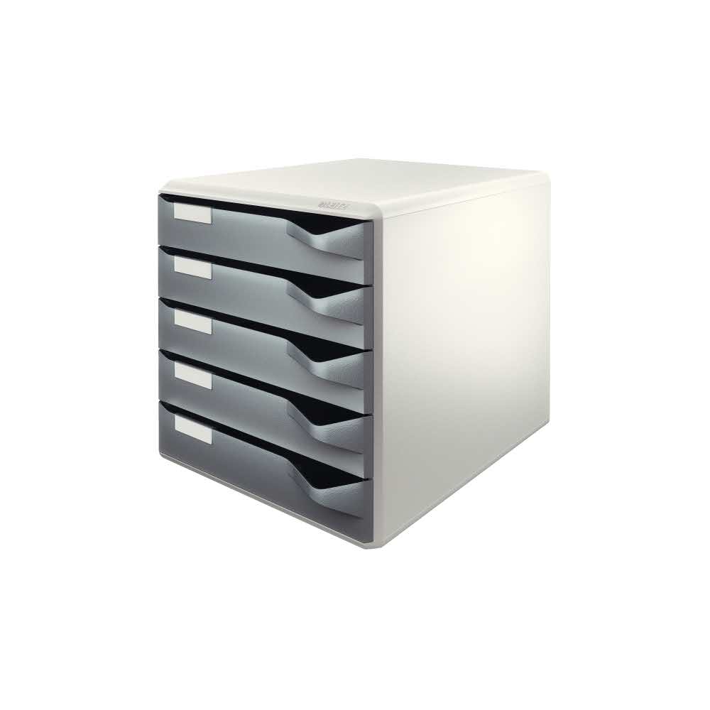 akcesoria biurowe 5 alibiuro.pl Pojemnik Leitz szary ciemny 60