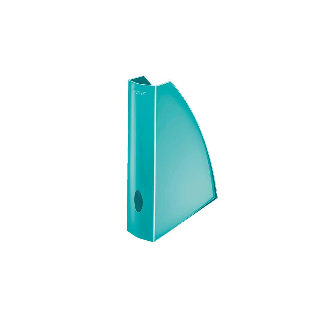 akcesoria biurowe 5 alibiuro.pl Pojemnik na czasopisma Leitz WOW turkusowy 21