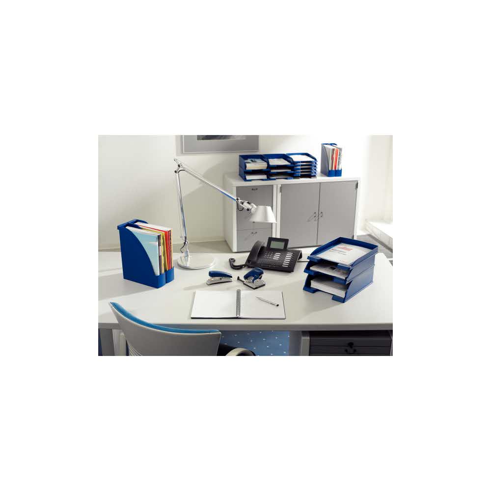 akcesoria biurowe 5 alibiuro.pl Półka na dokumenty Leitz Plus Jumbo niebieski 37