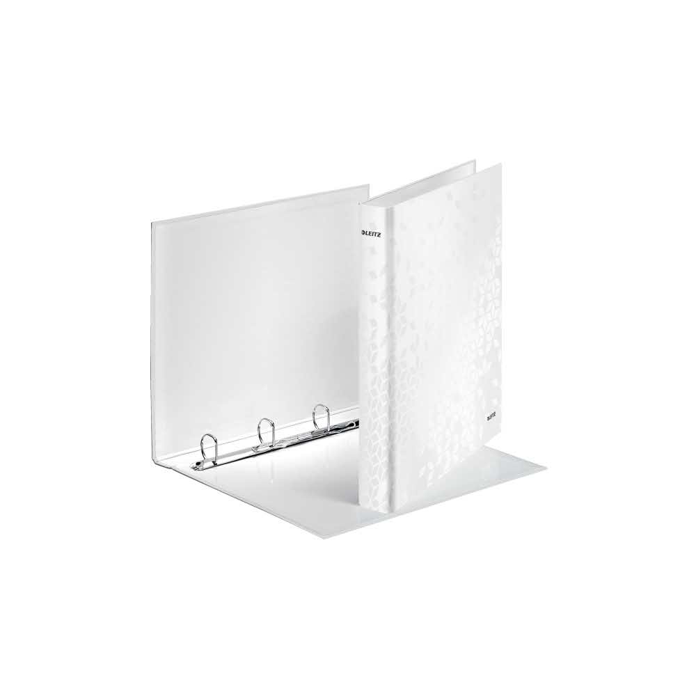 akcesoria biurowe 5 alibiuro.pl Segregator ringowy Leitz WOW laminowany biały 2