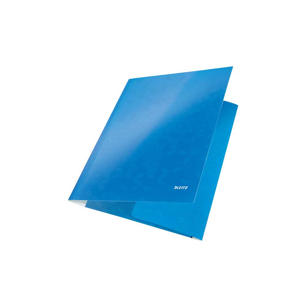 akcesoria biurowe 5 alibiuro.pl Teczka z gumką Leitz WOW 15 mm z kartonu niebieski 19