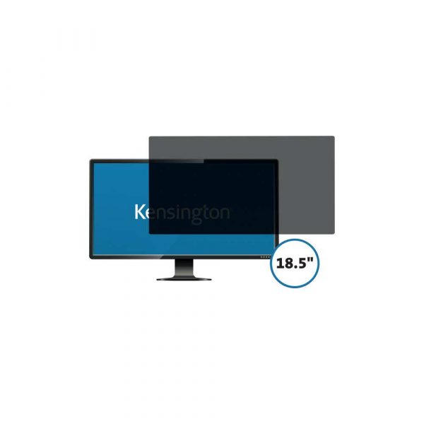akcesoria komputerowe 5 alibiuro.pl Filtr prywatyzujący Kensington do laptopa o przekątnej ekranu 185 format 16 9 zaciemniający z 2 boków zakładany czarny 19