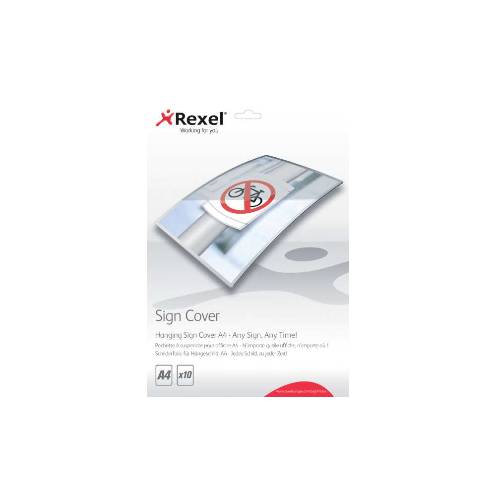 artykuły biurowe 5 alibiuro.pl Folie samoprzylepne Rexel do oznakowania zewnętrznego przezroczysty 94