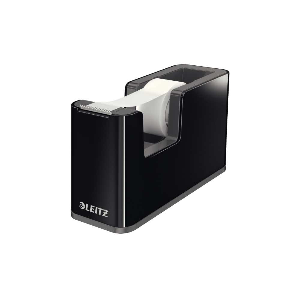 artykuły biurowe 5 alibiuro.pl Podajnik taśmy klejącej Leitz czarny 38