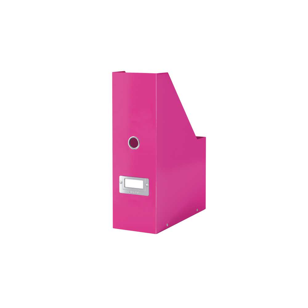 artykuły biurowe 5 alibiuro.pl Pojemnik na czasopisma Leitz Click Store WOW różowy 25