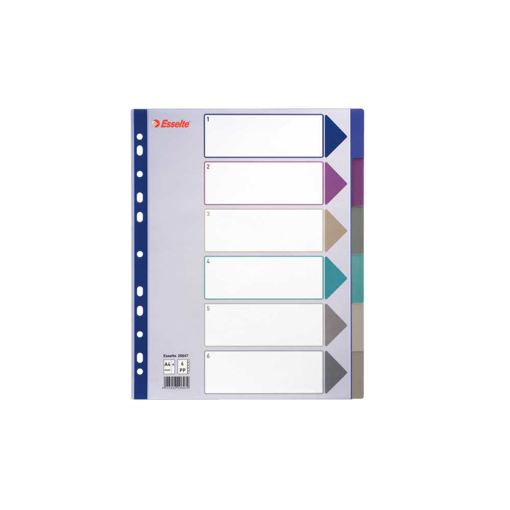 artykuły biurowe 5 alibiuro.pl Przekładki Esselte z PP A4 Maxi wielobarwny 23
