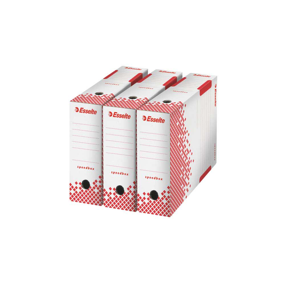 artykuły biurowe 5 alibiuro.pl Pudło Esselte Speedbox 100 mm biały 48