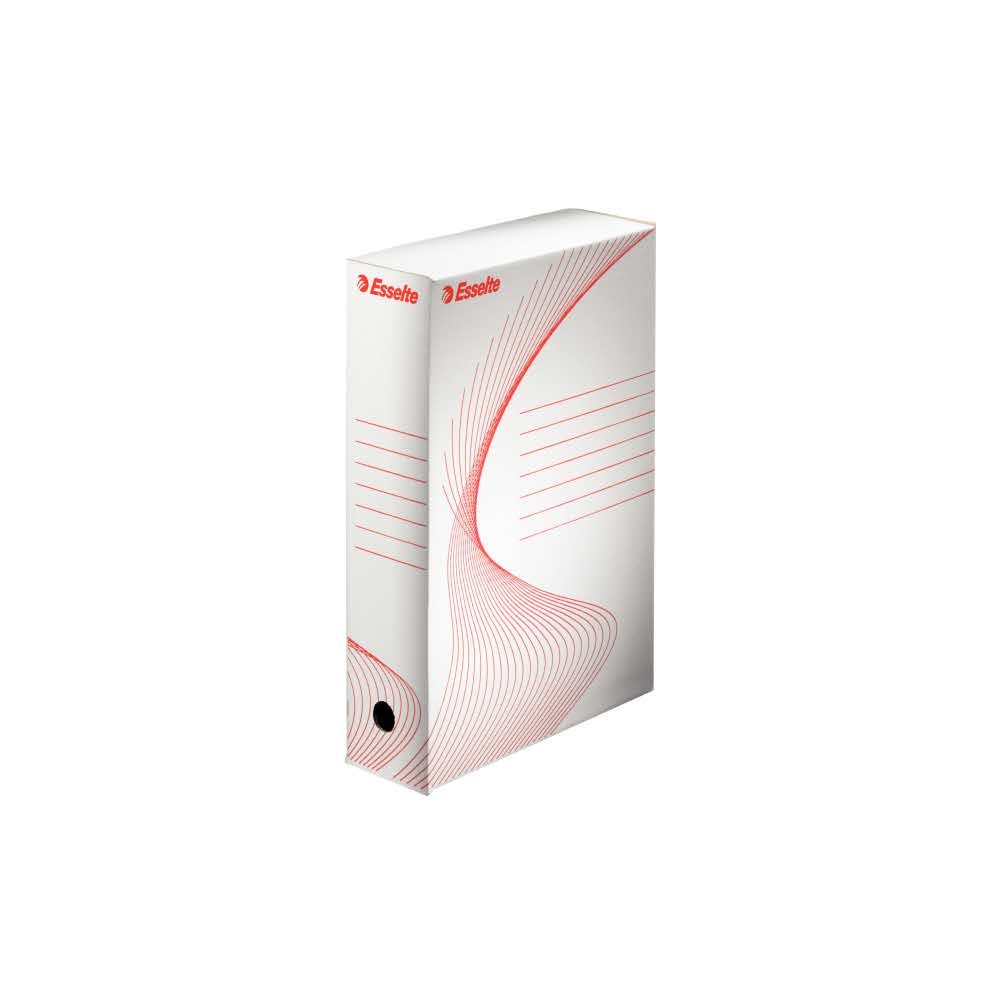 artykuły biurowe 5 alibiuro.pl Pudło archiwizacyjne Esselte Standard 80 mm biały 21