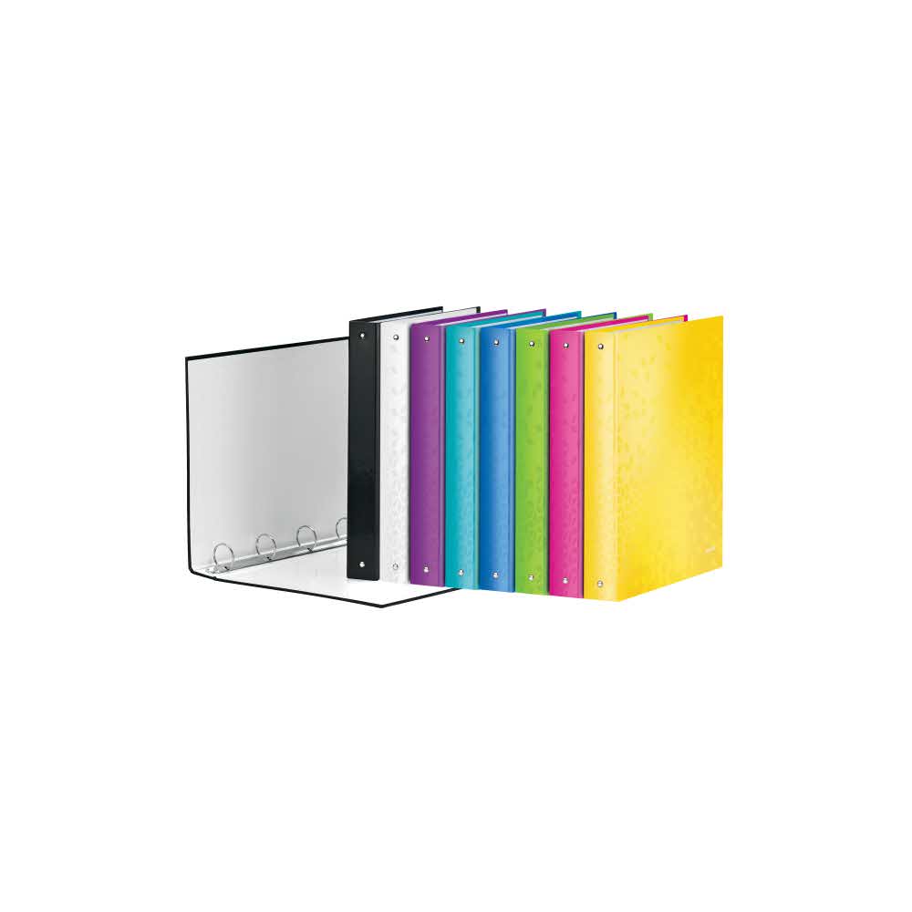 artykuły biurowe 5 alibiuro.pl Segregator ringowy Leitz WOW laminowany fioletowy 13