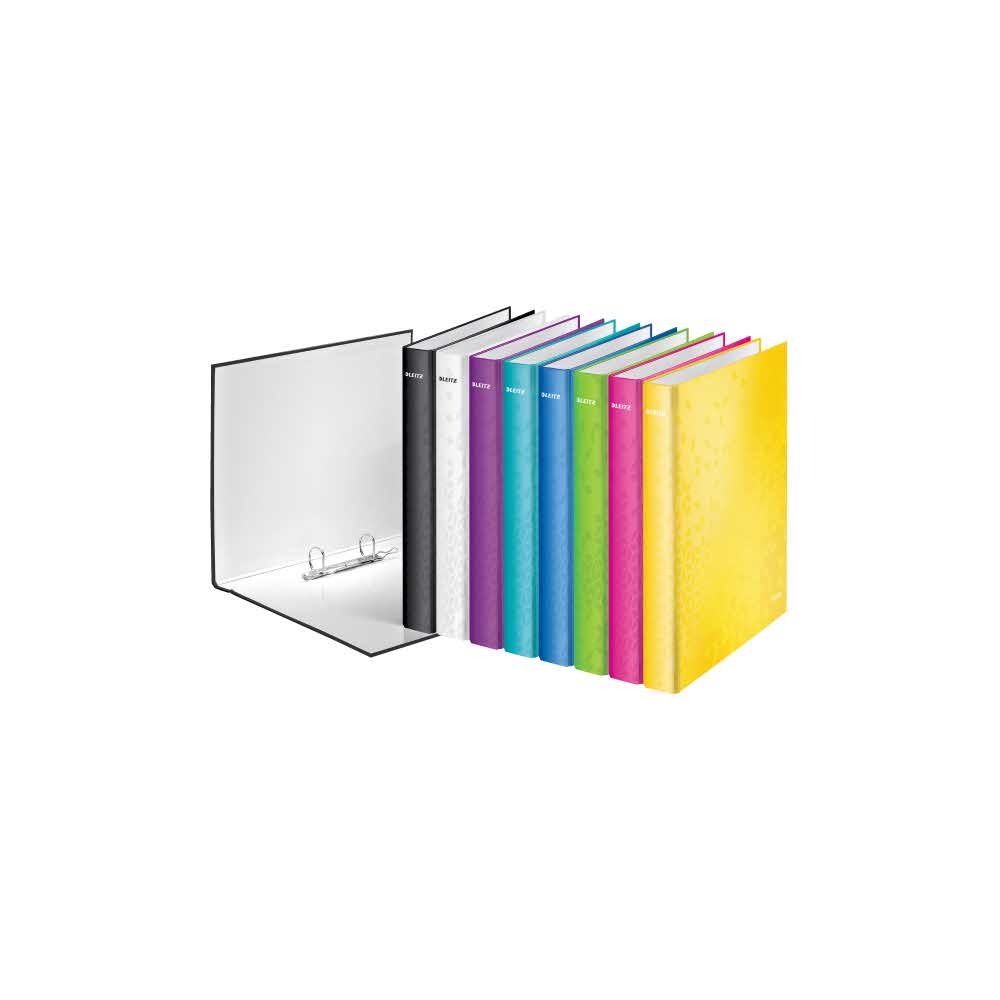 artykuły biurowe 5 alibiuro.pl Segregator ringowy Leitz WOW laminowany zielony 75