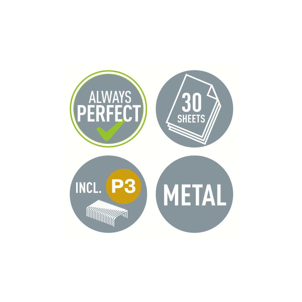 artykuły biurowe 5 alibiuro.pl Zszywacz średni metalowy Leitz NeXXt jasnoniebieski 90