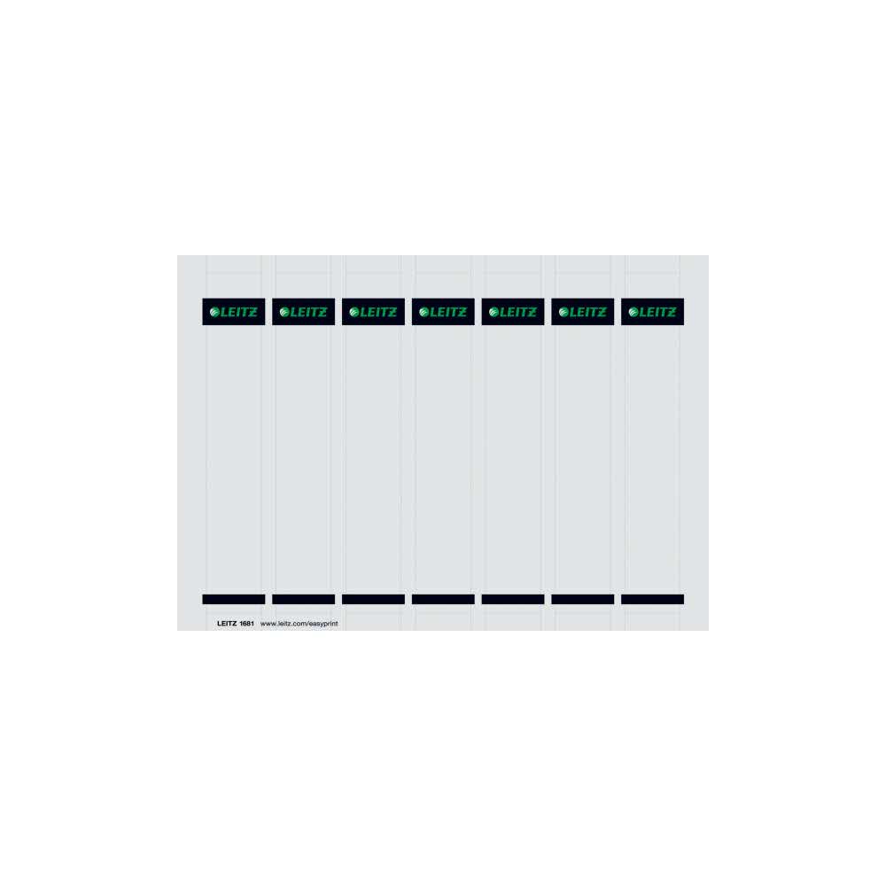 artykuły papiernicze 5 alibiuro.pl Etykiety grzbietowe do zadruku Leitz szary 89