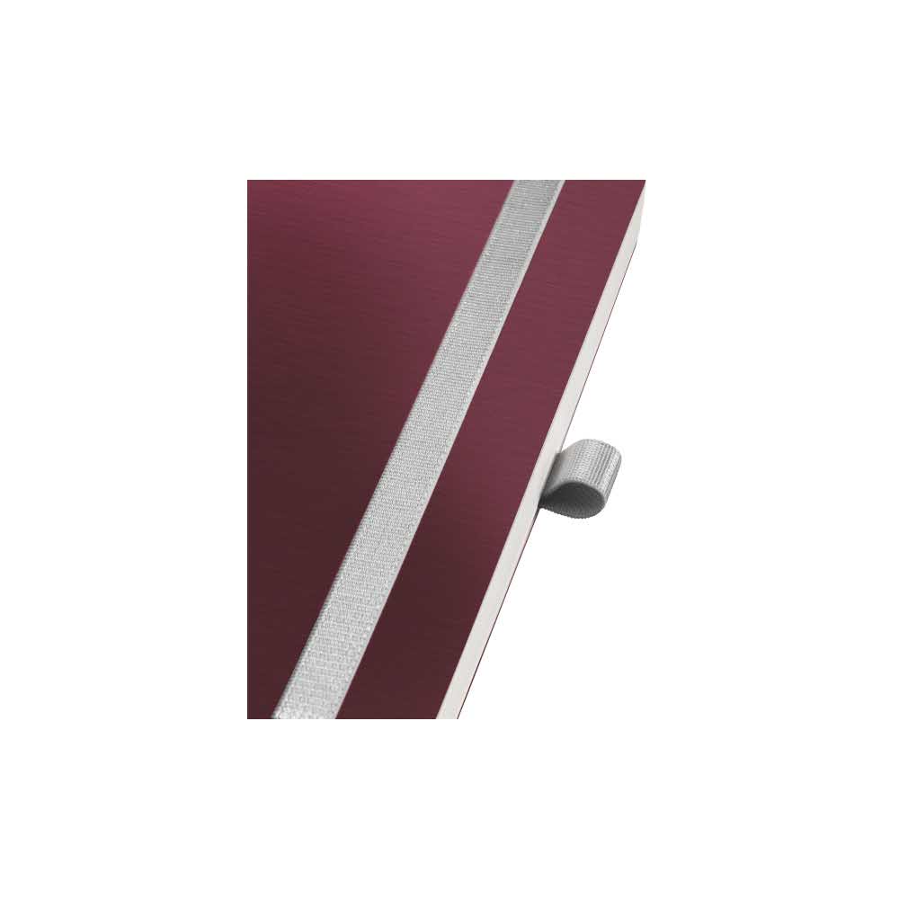 artykuły papiernicze 5 alibiuro.pl Notatnik Leitz Style A5 w kratkę z miękką okładką rubinowa czerwień 87