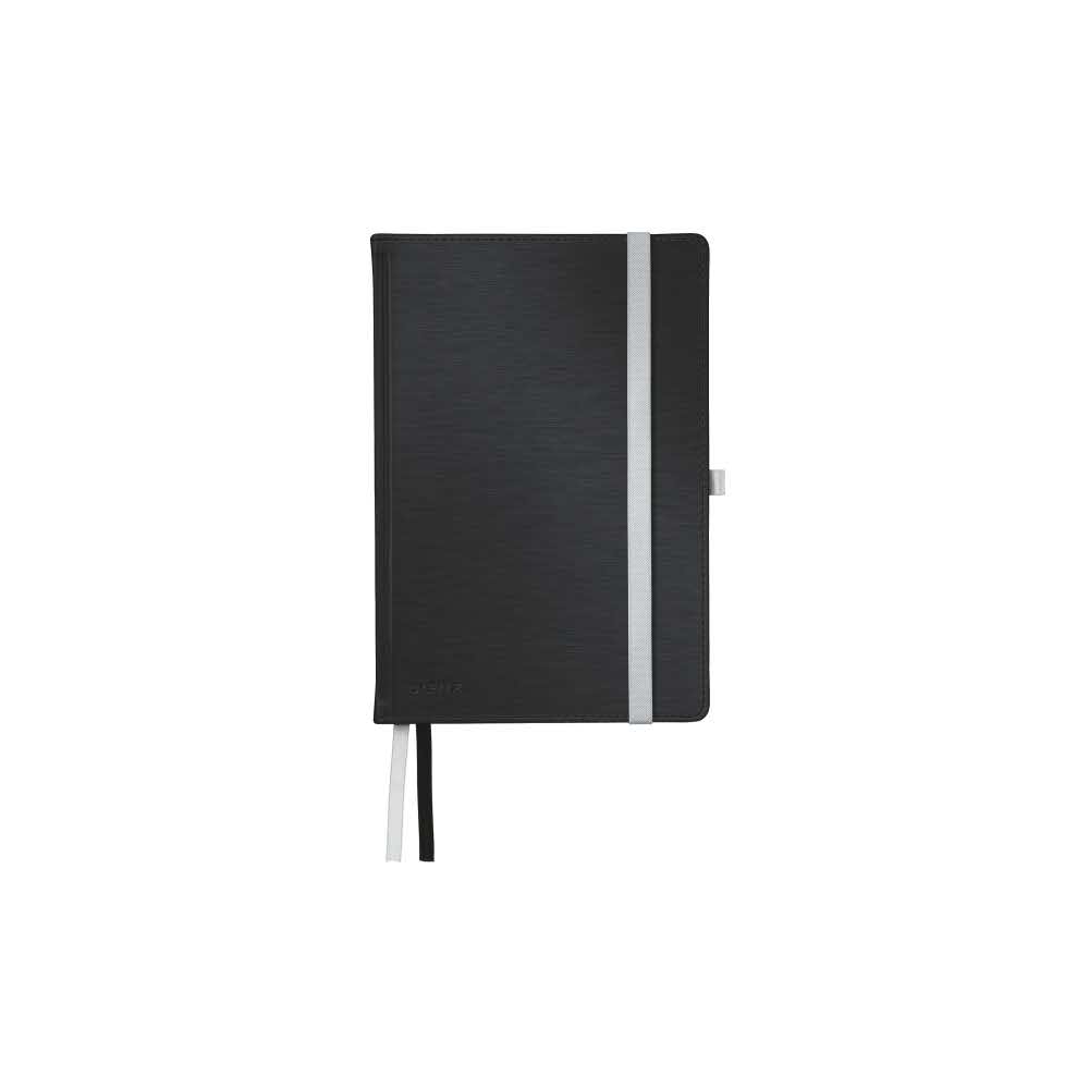 artykuły papiernicze 5 alibiuro.pl Notatnik Leitz Style A5 w kratkę z twardą okładką satynowa czerń 43