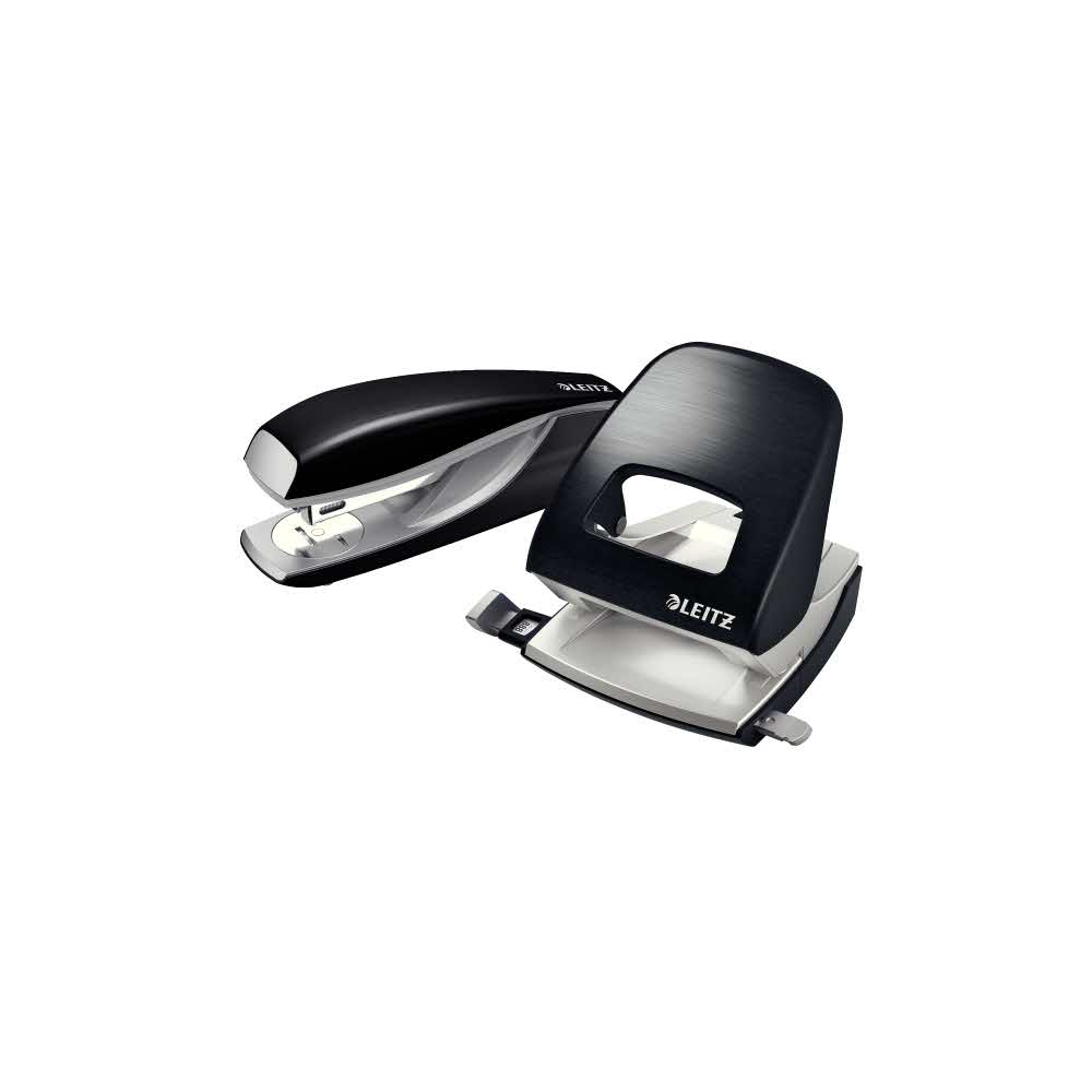 dziurkacz na biurko 5 alibiuro.pl Dziurkacz duży metalowy Leitz NeXXt Style satynowa czerń 5