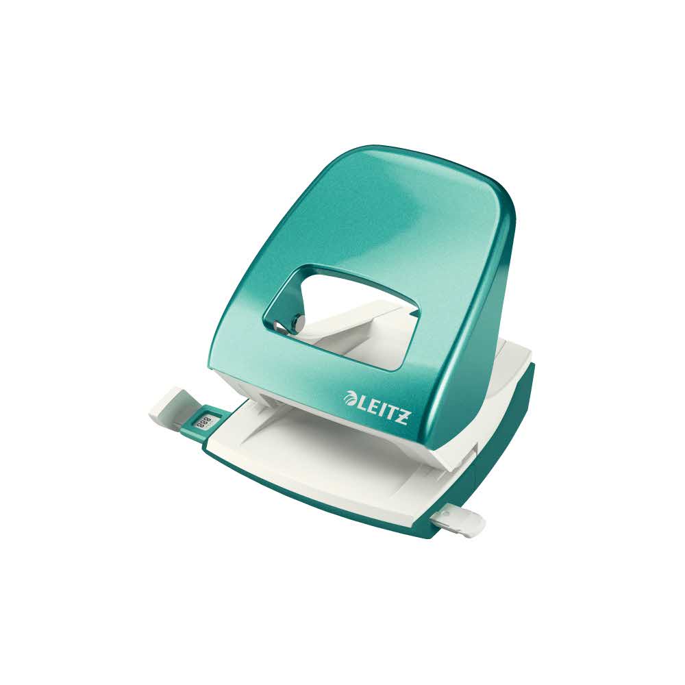 dziurkacze na biurko 5 alibiuro.pl Dziurkacz duży metalowy Leitz WOW NeXXt turkusowy 80
