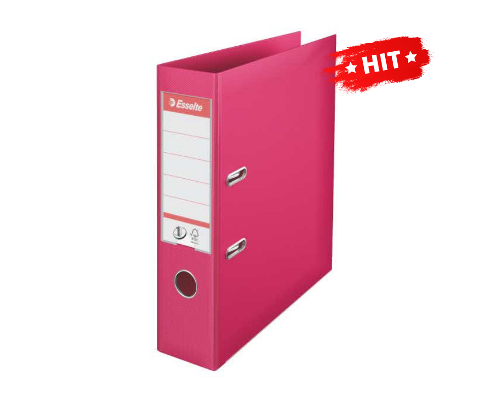 Esselte Segregator No.1, A4, szer. 75 mm, fuksja, 811313
