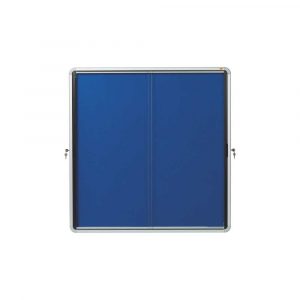 gablota korkowa 5 alibiuro.pl Szklana materiałowa gablota wewnętrzna Nobo niebieski 40