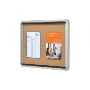 gablota oszklona 5 alibiuro.pl Szklana korkowa gablota wewnętrzna Nobo siarczanowy 33