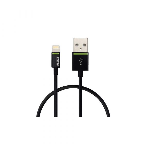 kabel zasilający 5 alibiuro.pl Kabel Leitz Complete ze złącza Lightning na USB 30 cm czarny 11