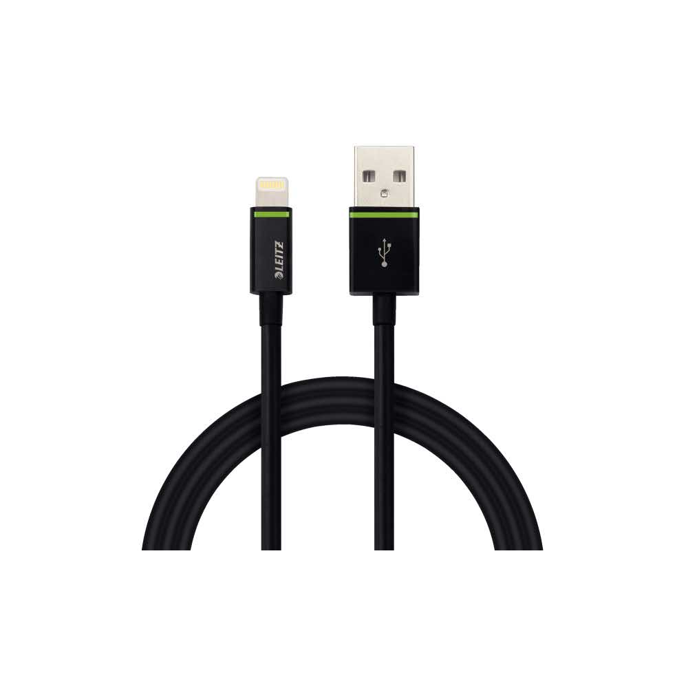 kable 5 alibiuro.pl Kabel Leitz Complete ze złącza Lightning na USB 2 m czarny 17