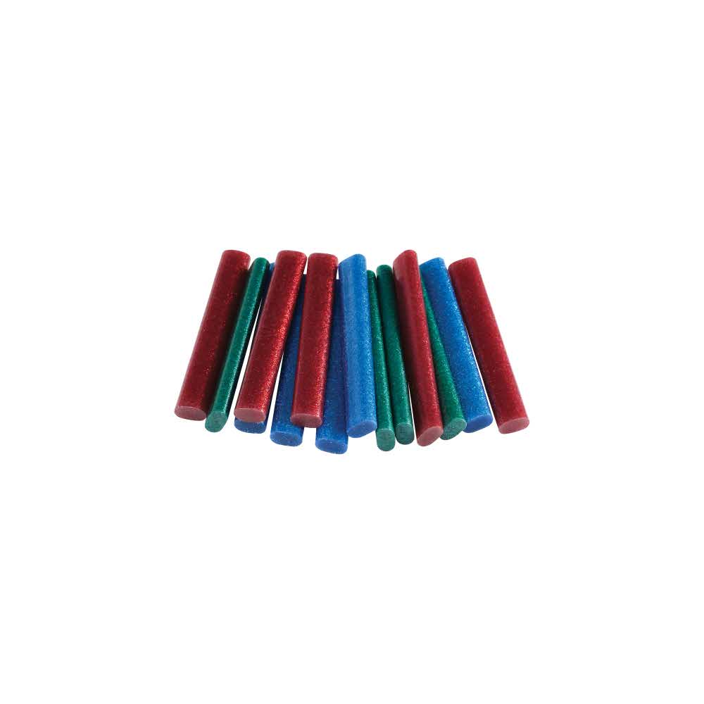 klej 5 alibiuro.pl Owalny klej do pistoletu na gorąco Rapid do materiałów wrażliwych Kolorowy z brokatem 18