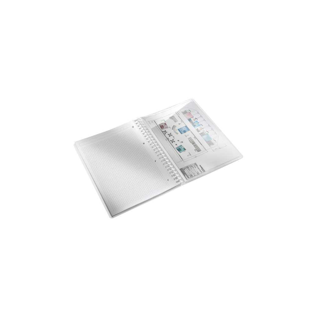 kołonotatnik 5 alibiuro.pl Kołonotatnik Leitz WOW A4 w kratkę z okładką z PP turkusowy 20