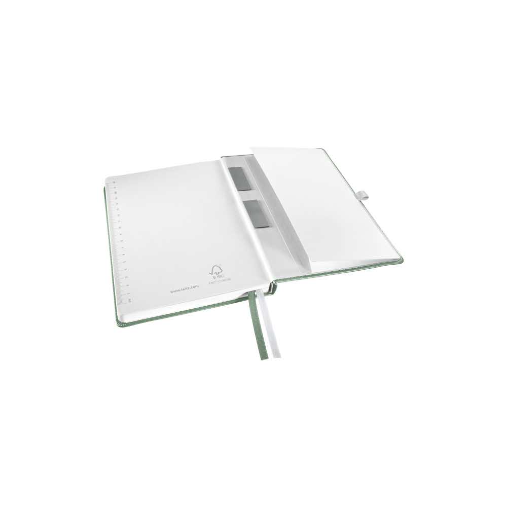 kołonotatnik 5 alibiuro.pl Notatnik Leitz Style A5 w kratkę z twardą okładką pistacjowa zieleń 96