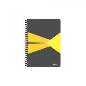 notatnik 5 alibiuro.pl Kołonotatnik Leitz Office A5 w kratkę z okładką kartonową żółty 70