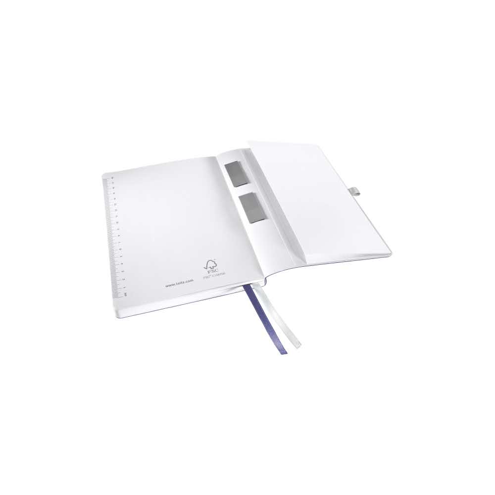 notatniki 5 alibiuro.pl Notatnik Leitz Style A5 w kratkę z miękką okładką tytanowy błękit 62