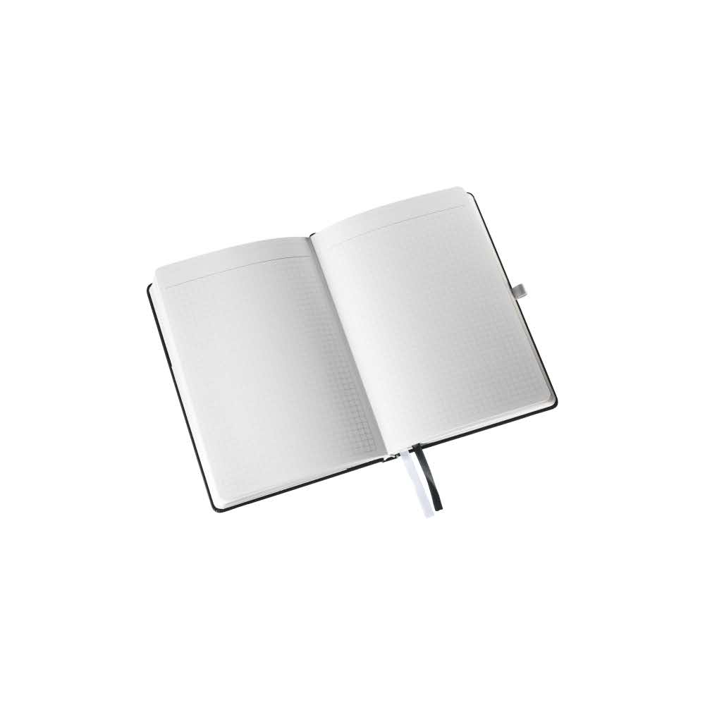 notatniki 5 alibiuro.pl Notatnik Leitz Style A5 w kratkę z twardą okładką satynowa czerń 57