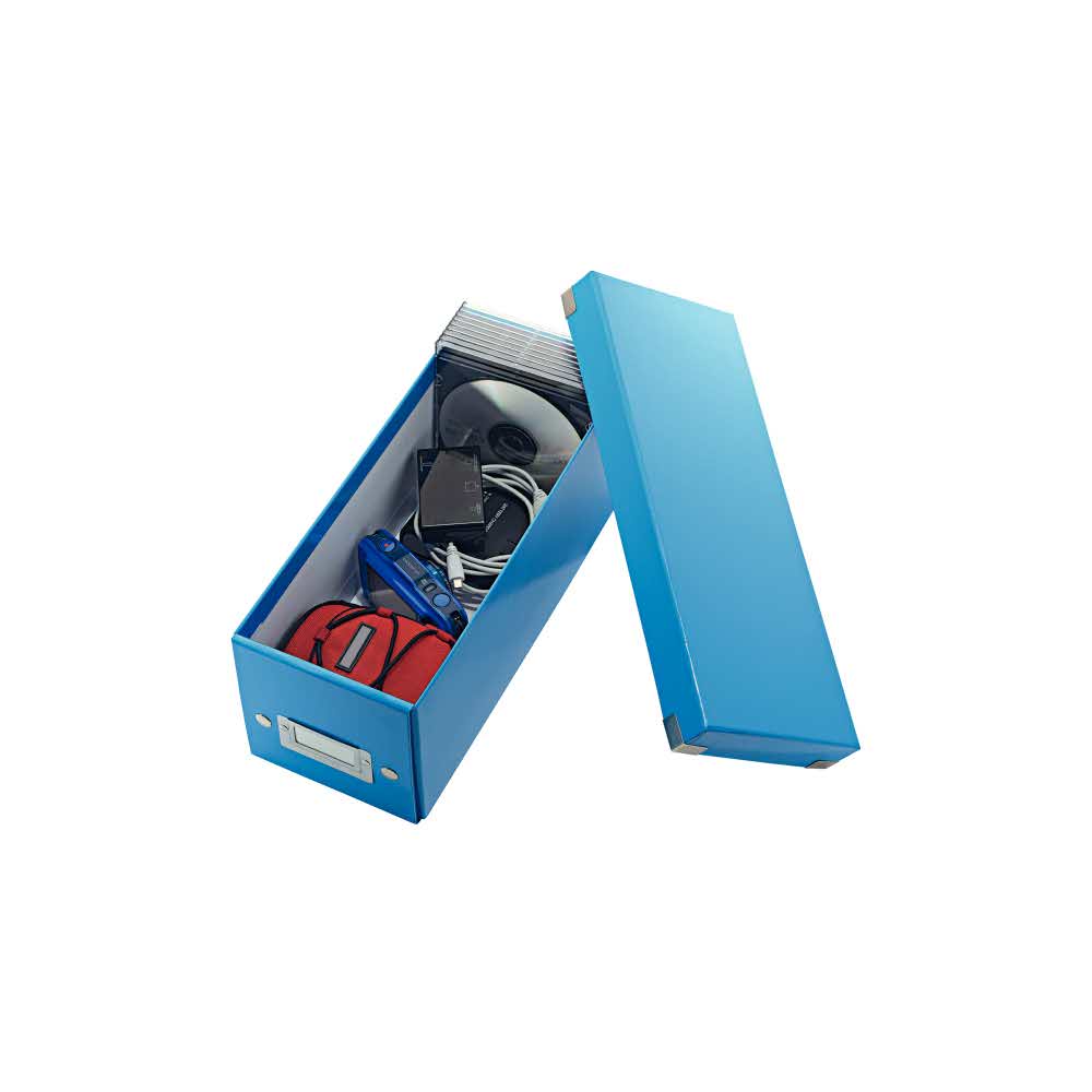 opakowania do nośników danych 5 alibiuro.pl Pudełko na CD Leitz Click Store WOW niebieski 5