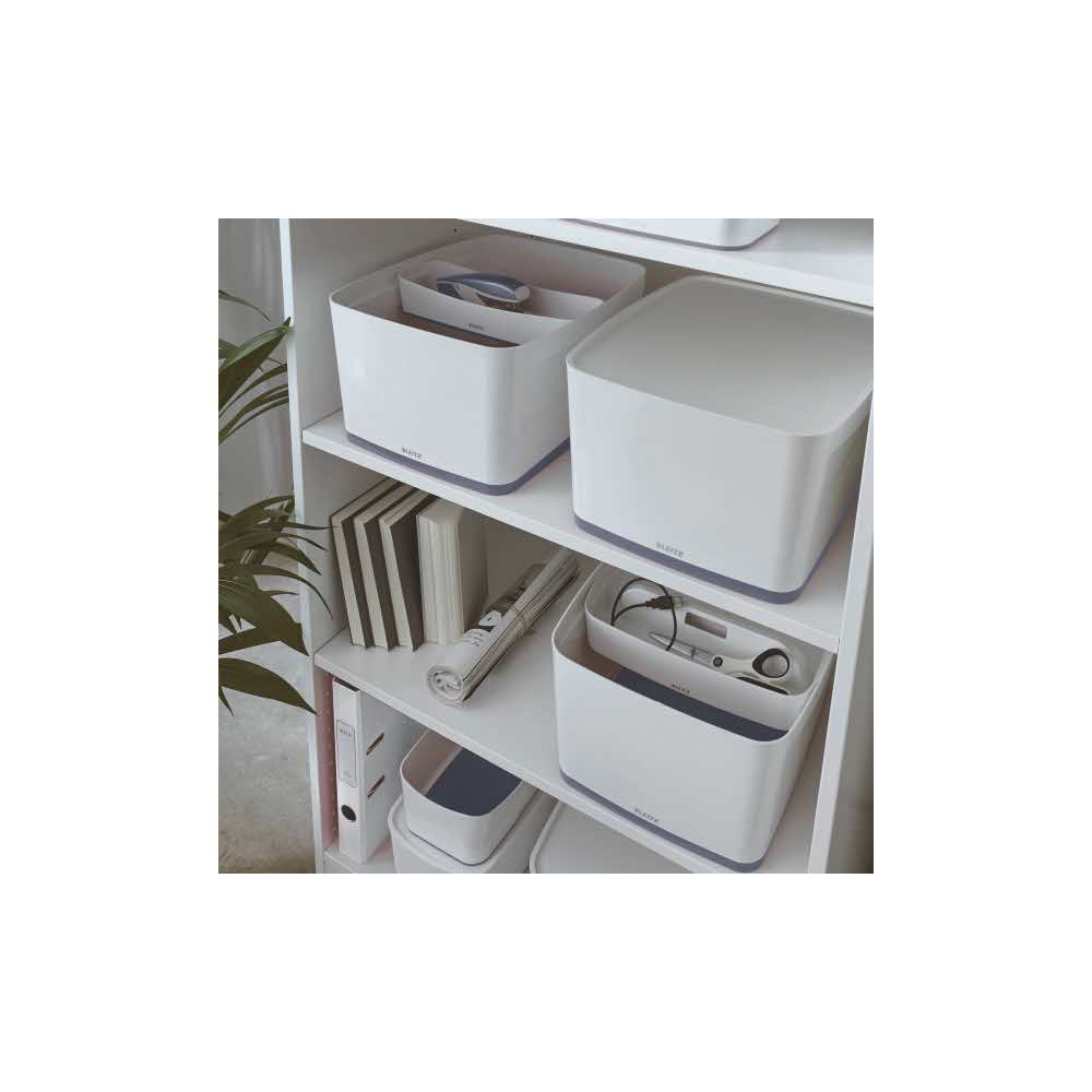 organizacja dokumentów 5 alibiuro.pl Pojemnik duży Leitz MyBox WOW z pokrywą biały 3