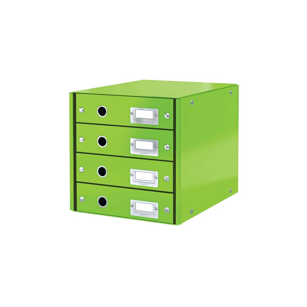 organizacja dokumentów 5 alibiuro.pl Pojemnik z szufladami Leitz Click Store WOW 4 szuflady zielony 79