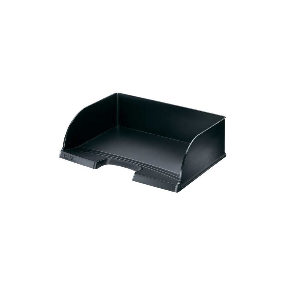 organizacja dokumentów 5 alibiuro.pl Półka na dokumenty Leitz Plus Jumbo do wkładania dokumentów po długim boku czarny 87