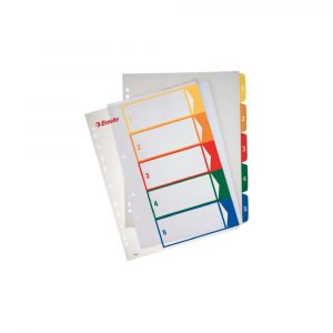 organizacja dokumentów 5 alibiuro.pl Przekładki Esselte z możliwością nadrukowania tekstu PP A4 Maxi wielobarwny 5