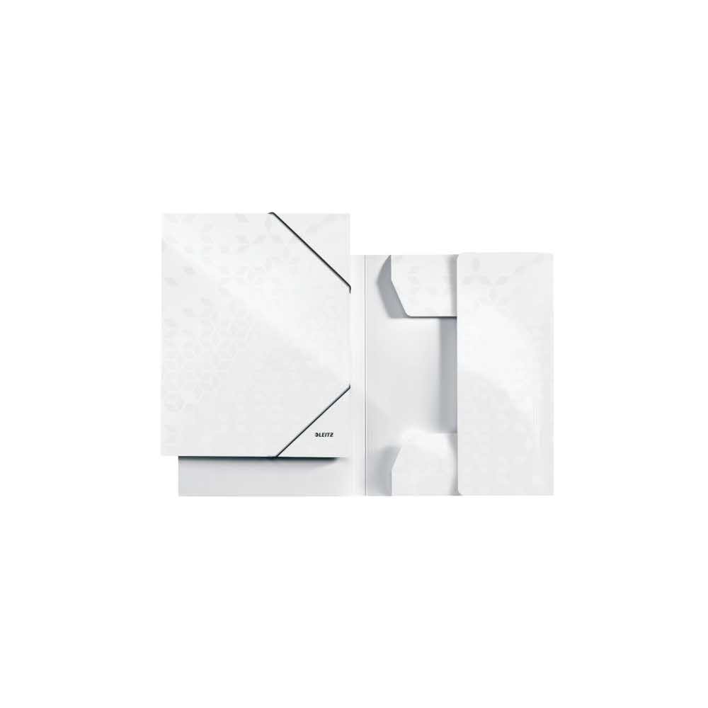 organizacja dokumentów 5 alibiuro.pl Teczka z gumką Leitz WOW 15 mm z kartonu biały 47
