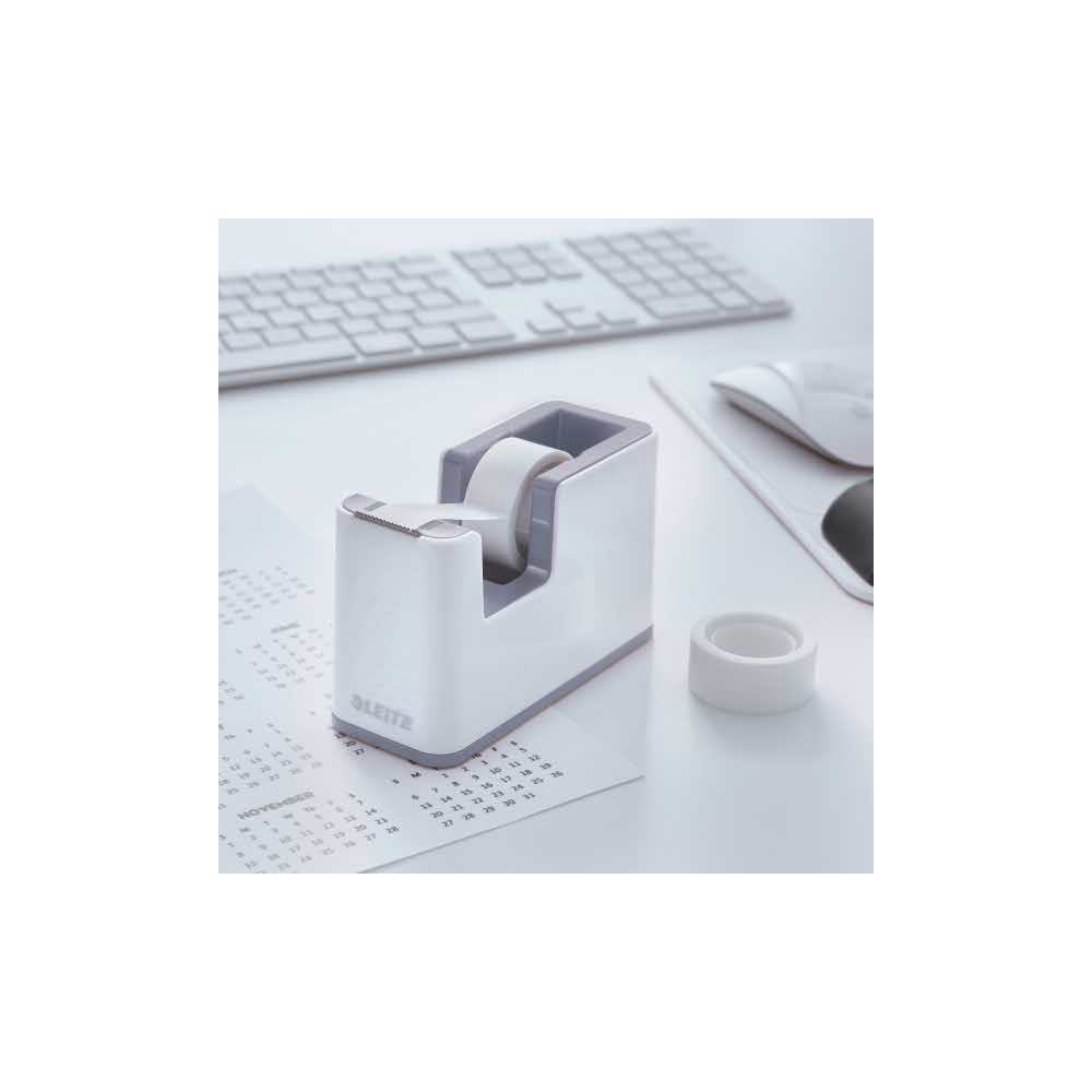 podajnik do taśmy opakowaniowej 5 alibiuro.pl Podajnik taśmy klejącej Leitz WOW biały 48