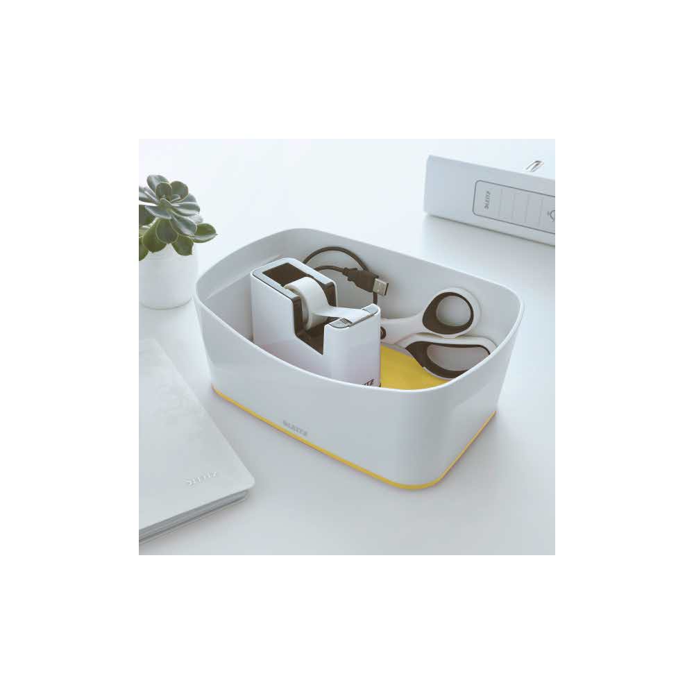 podajnik do taśmy pakowej 5 alibiuro.pl Podajnik taśmy klejącej Leitz WOW żółty 23